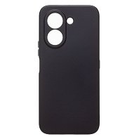 Силиконовый чехол Honor X7e 4G с закрытой камерой черный