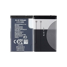 АКБ для телефона Nokia BL-5C 1100/3100 - Премиум