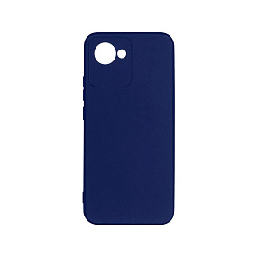 Силиконовый чехол Realme C30s DF синий
