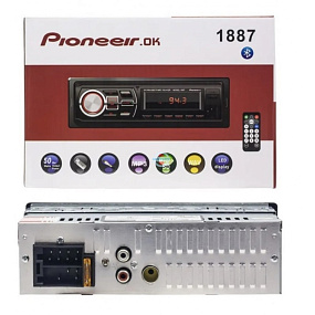 Автомагнитола DV-Pioneeir ok LED-1887 (Bluetooth/USB/Micro/FM)