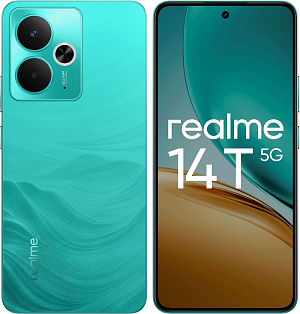 Смартфон Realme 14T 5G 12/256Gb зеленый