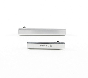 Набор заглушек (USB+MicroSD) Sony D6503 (Z2) Белый