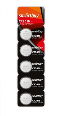 Таблетка SmartBuy CR2016 5BL 1шт