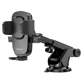 Автодержатель Borofone BH60 (зажим, лобовое стекло) черный(УЦЕНКА)повреждена упаковка