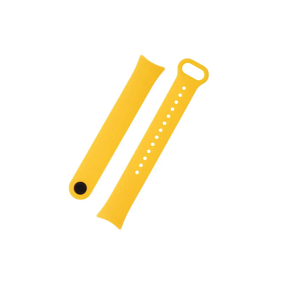 Ремешок силиконовый для браслета Xiaomi Mi Band 8 желтый (025)