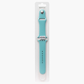 Ремешок для Apple Watch Sport 42/44/45/49 mm силикон на кнопке (S) мятный
