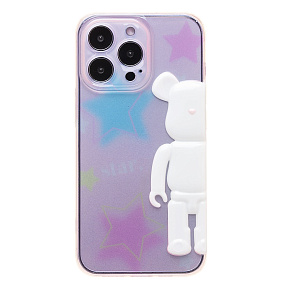 Кейс iPhone 14 силикон SC332 мультиколор