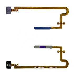 Шлейф Realme C30s/C33 (RMX3690/RMX3624) сканер отпечатка пальцев Черный