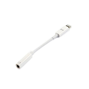 Переходник lightning (папа) - 3.5Jack (мама) FaisOn P-19 белый