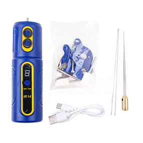 Mашинка Mechanic IR14 для удаления клея/резки/полировки (5 насадок, 4 скорости, подсветка, 2000 mAh)