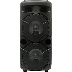 Колонка Dialog Oscar AO-20 (30W/RMS/Караоке с микрофоном/BT/FM/USB/SD/LED) черная(УЦЕНКА,после ремон