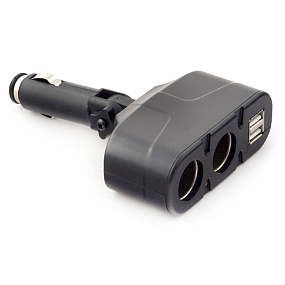 Разветвитель прикуривателя (2 выхода + 2USB) BM-033
