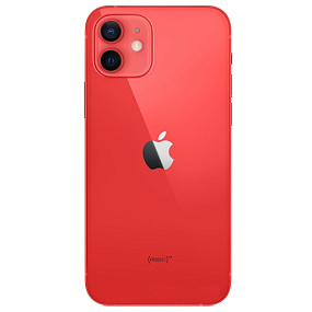 Задняя крышка iPhone 13 (стекло) красный - orig fabric
