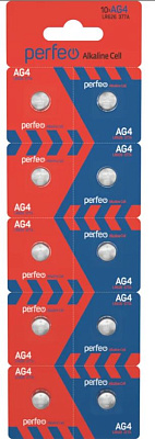 Батарейка Perfeo AG4 10BL 1шт