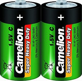 Батарейка Camelion R14 2P тип С 1шт