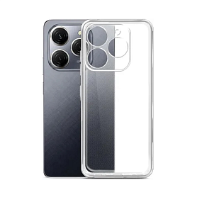 Силиконовый чехол Tecno Spark 20 Pro прозрачный