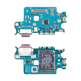 Шлейф Samsung S901U (S22) плата системный разъем/разъем SIM/микрофон - Премиум