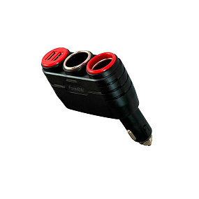 Разветвитель прикуривателя (2 выхода + 2USB) FaisOn LS-86